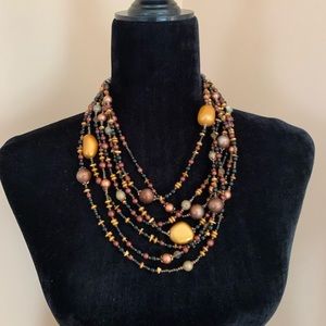Chico’s 6 Strand Beaded Necklace